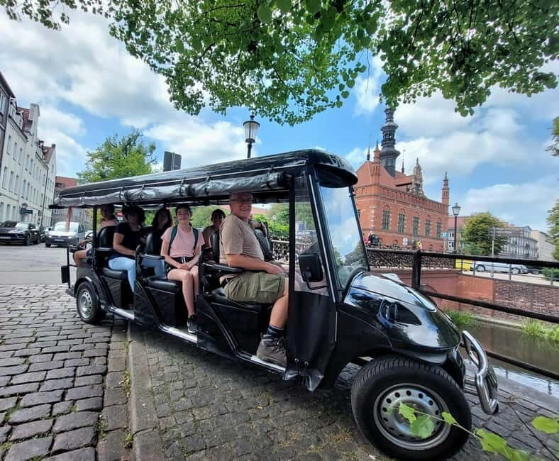 GDANSK City Tour by Golf Cart Live Guide & Sightseeing 90min - The Main City on the Royal Route: Fast Orientation, Clear Context