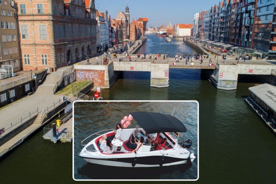 Gdańsk: Motlawa River Yacht Cruise - Ołowianka Island and Granary Island: river-side land you can read