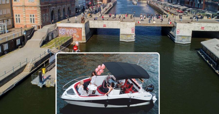 Gdańsk: Motlawa River Yacht Cruise - The fish market and Brabank: where the waterfront shows its daily face