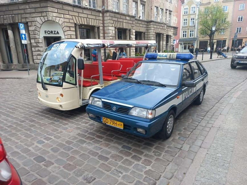 Gdansk: PartyBus in BuggyBus & Alcohol Included & Top Fun - The 1.5-hour loop: photo stop and sunset views in the center