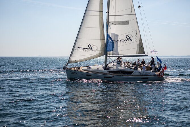 Sopot Sunset Cruise with Welcome Drink - The yacht setup: two decks, heating, and shelter from weather